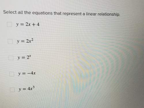 Select all the equations that represent a linear equation