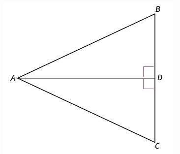 Look at the figure. how can you prove ∆abd and ∆acd are congruent?  a. ∆abd ≅ ∆acd