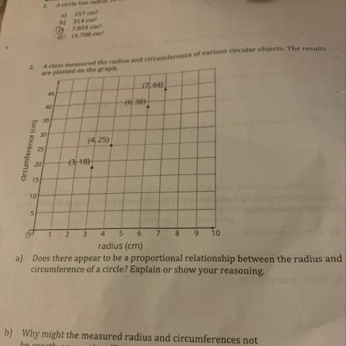 B) why might the measured radius and circumferences not be exactly proportional? &lt;