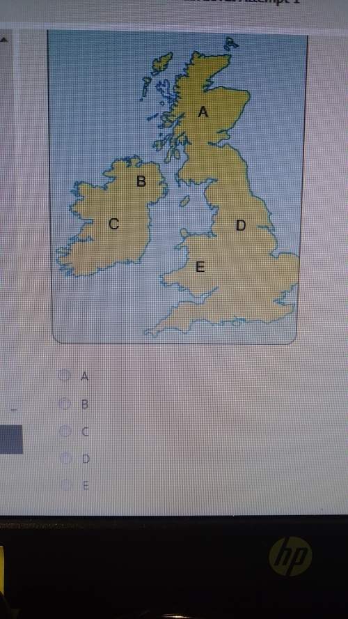 What region is named scotland? a, b, c, d, or