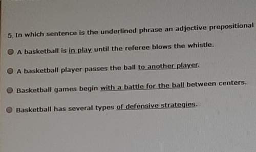 In the sentence is the underline phrase an adjective prepositional phrase ?