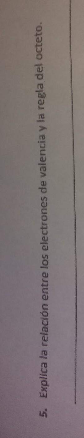 Translation: explain the relationship between valence electrons and the octet rule