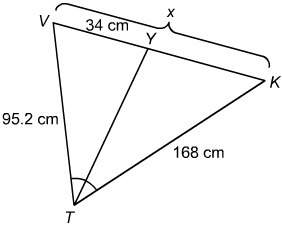 What is the value of x?  enter your answer in the box. __cm