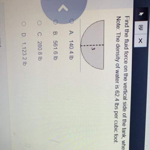 The question is  find the fluid force on the vertical side of the tank , where the dimension a