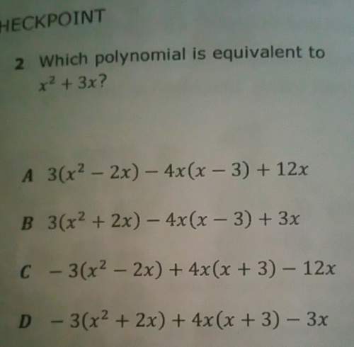 Which polynomial is equivalent to x2+3x