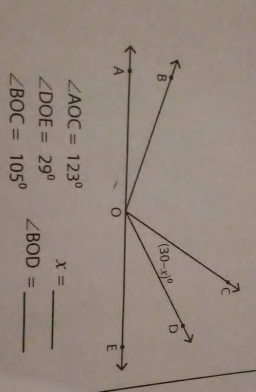 How do you solve for x and the angle bod?
