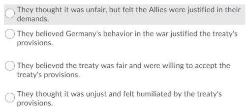 How did germany feel about the treaty of versailles