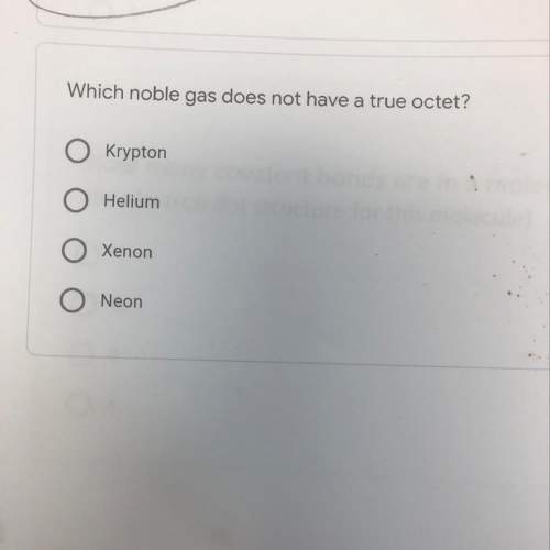 Which noble gas does not have a true octet