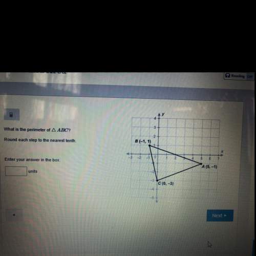 What is the perimeter of abc  round each step to the nearest tenth.