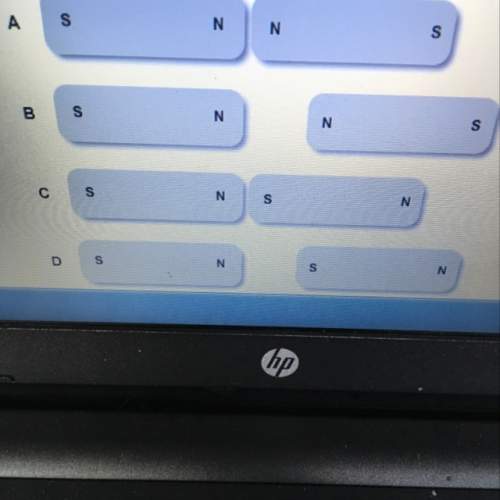 Which set of magnets correctly shows us that like poles repel