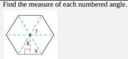 Find the measure of each numbered angle.