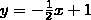 Which line is perpendicular to y = 2x?