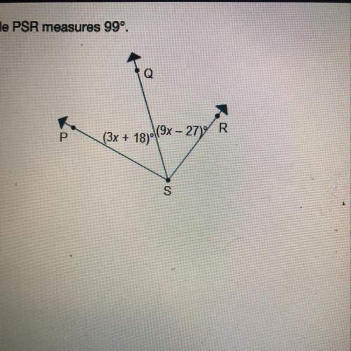 What is the measure of psq in degrees  9 24 45 54