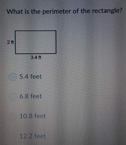 What is permieter of the rectangle?