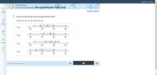 Which box and whisker plot best represents the data?  24, 26, 33, 36, 37, 38, 38, 42, 4