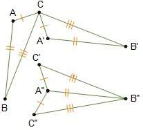 The triangles shown are congruent by the sss congruence theorem. the diagram