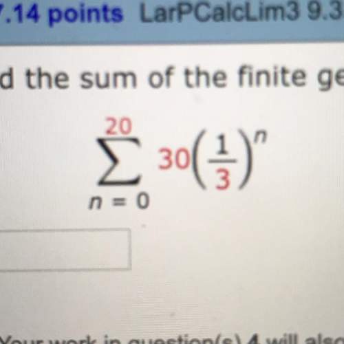 Find the sum of the finite geometric sequence