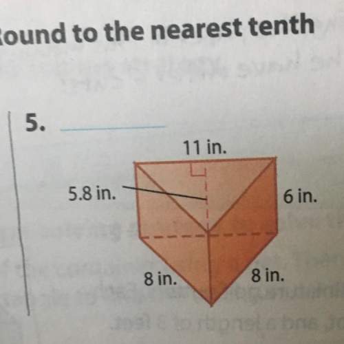 Find the volume of each prism. round to the nearest tenth if necessary. number 5