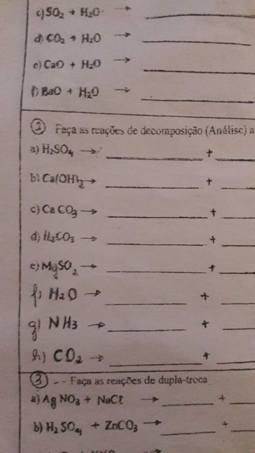 Does anyone me about chemical reactions?  1-synthesis reactions 2-decomposition reactio