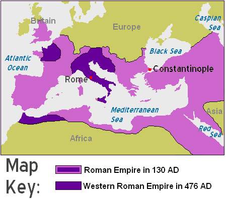 Which factor was most threatening to the cohesion of the roman empire?  a.the empire was too l