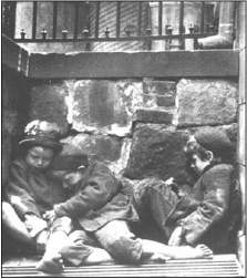 This photography by jacob riis, entitled, sleeping children. he was a photographer in new york city