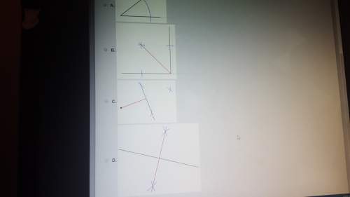 Which of the following shows the proper steps to construct a perpendicular bisector of a segment thr