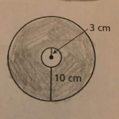 Find the area of the shaded region. show your work