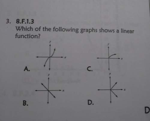Which of the following graphs shows a linear function