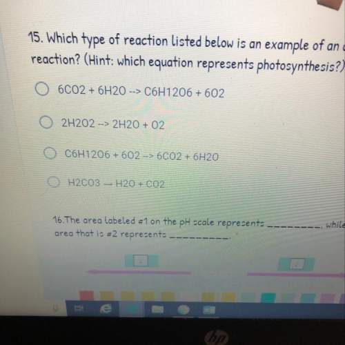 Which type of reaction listed below is an example of an anabolic reaction ? (hint : which equation