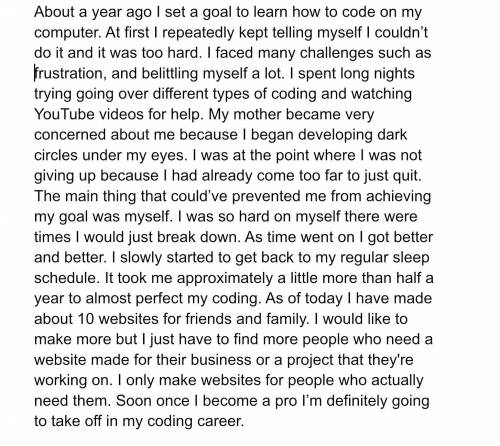 Tell me about a time you set a goal. Tell your story, include challenges you faced, what might have