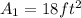 A_1 = 18ft^2