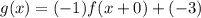 g(x)=(-1)f(x+0)+(-3)