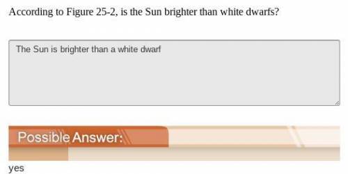 According to Figure 25-2, is the Sun brighter than white dwarfs? 100 pointws will mark brainliest