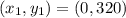 (x_1,y_1) = (0,320)