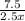 \frac{7.5}{2.5x}