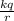 \frac{kq}{r}