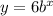 y = 6b^{x}