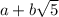 a+b\sqrt{5}