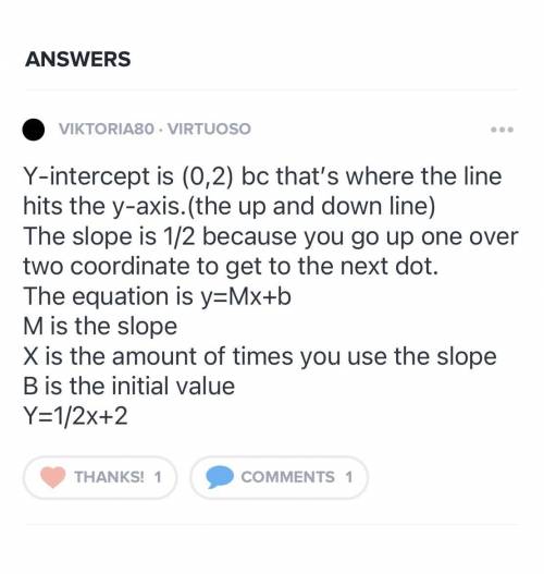 Use the information below to answer the following questions.

Find the slope and initial value of th