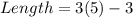 Length=3(5)-3