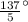 \frac{137}{5} ^{\circ}