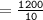 = \tt \frac{1200}{10}