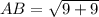 AB=\sqrt{9+9}