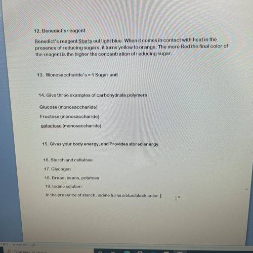 HELP! ILL MARK BRAINLIEST!

12. What chemical reagent can be used to detect sugar (other than sucros