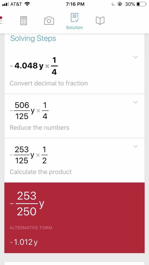 Making a table x=-8,-4,0,4,8. y=1/4x-2