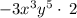 -3x^3y^5\cdot \:2