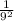 \frac{1}{9^2}