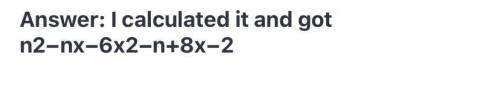 Subtract the expressions:
(2-2x-n)
(3x-n-1)