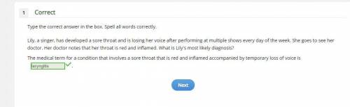 Lily, a singer, has developed a sore throat and is losing her voice after performing at multiple sho