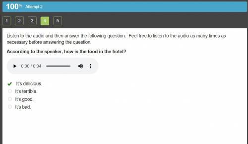 Listen to the audio and then answer the following question. Feel free to listen to the audio as many